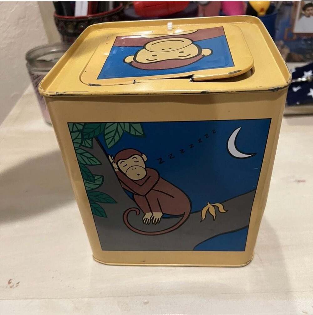 Vintage 2004 Jack Rabbit Creations Monkey Jack-in-the-Box